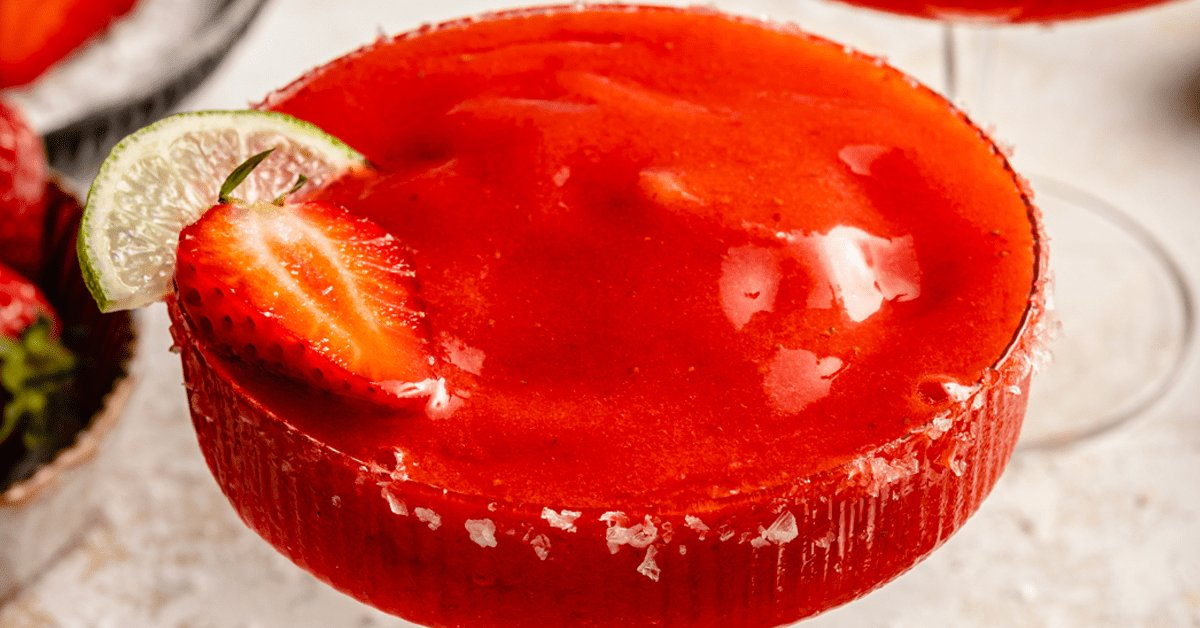 Frozen Strawberry Virgin Margarita