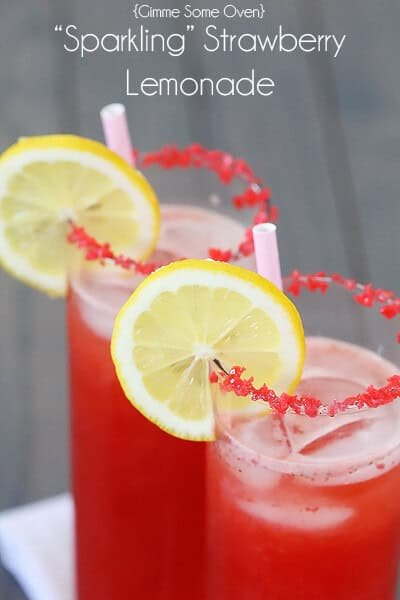 Sparkling Strawberry Lemonade